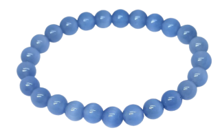 Ulexit poměnkově modrý, náramek 8 mm kuličky