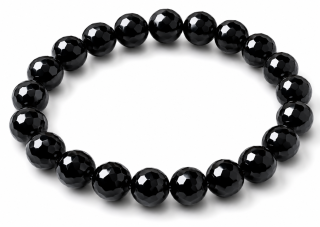 Onyx náramek fazetovaný 8 mm – elegantní náhrdelník z přírodního kamene