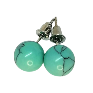 Tyrkenitové naušnice puzeta 10 mm 