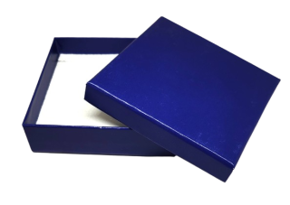 Dárková krabička modrá 8x8x2 cm