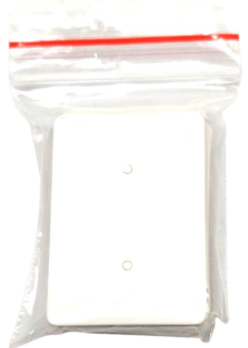 Kartička na šperky z papíru – ideální pro prodej 3,5x2,5 cm