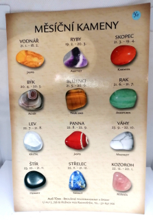 Karta - Měsíční kameny 14 x 21 cm