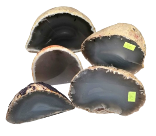 Sada 5 ks achátových pecek, 1,22 kg