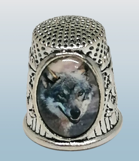 Náprstek s motivem vlka