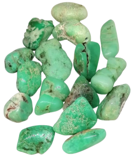 Chryzopras tromlovaný – kousky 1-2,5 cm | 1 ks