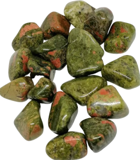 Unakit tromlovaný kámen M – přírodní kámen pro rovnováhu a uzdravení