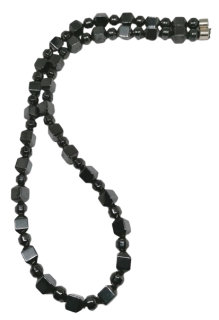 Hematitový náhrdelník zmagnetizovaný, zajímavý