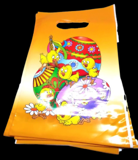 Velikonoční dárková taška (igelitová) – 30 × 19 cm