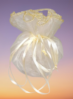 Dárkový měšec na šperky, minerály, průměr 30 cm