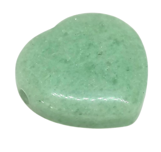 Avanturínové srdce vrtané - přívěsek