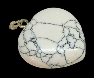 Magnezitové srdce velké 3 cm přívěsek