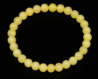 Žlutý kalcit, náramek 6 mm