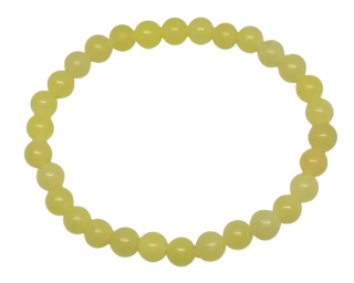 Žlutý kalcit, náramek 6 mm