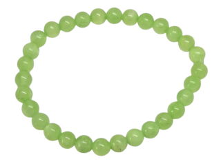 Zelený kalcit – náramek z kuliček 6 mm | Přírodní minerální šperk pro harmonii a klid