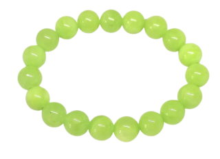 Zelený kalcit – náramek z kuliček 10 mm | Přírodní minerální šperk pro harmonii a klid