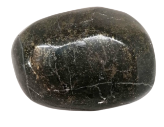 Pyrit v břidlici, obří kus tromlovaný, 400 g, Rusko