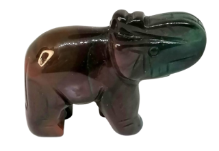 Slon pro štěstí z achátu pestrého 5 cm