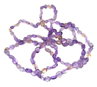 Ametrínový náramek z přírodních kamenů – nepravidelné tvary 0,5–1 cm, obvod 18–19 cm | harmonizační šperk