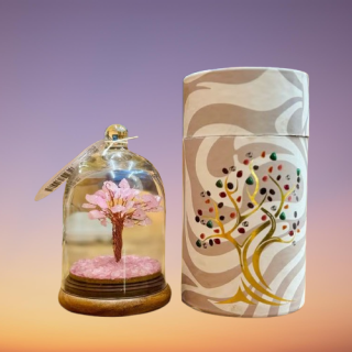 Stromek Štěstí ve skleněné kopuli - Růženín - 30 Kamínků