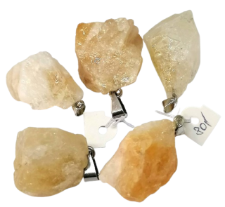 Citrínový přívěsek přírodní – kámen pro radost a energii