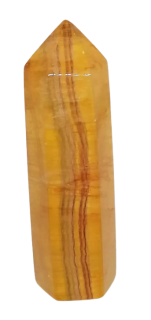 Krystal žlutého fluoritu 7 cm – špice AA kvalita