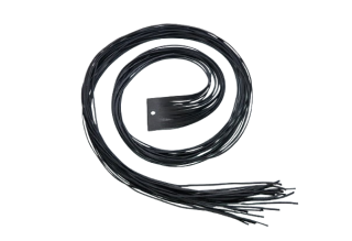 Kožený černý řemínek cca 110 cm na šperky - 20ks