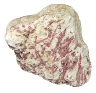 Rubelit v křemeni – přírodní krystal z Brazílie (875 g)