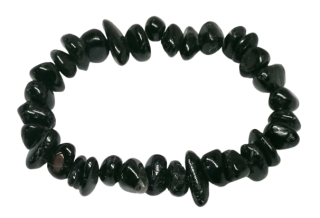Turmalín skoryl, náramek masivní - pánský