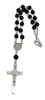 Lávový růženec z černé lávy se zapínáním – ochrana a energie na dosah