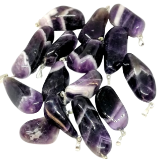 Přívěsek z ametystu chevron