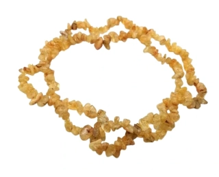 Citrínový náhrdelník sekaný ,dlouhý cca 85 cm