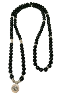 Japa mala z růženínu 8 mm – meditační růžencové korálky pro lásku, harmonii a duchovní růst