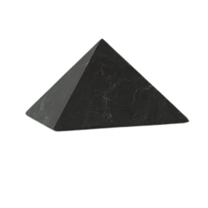 Šungitová pyramida 10 cm neleštěná – čištění vody, feng shui, esoterika