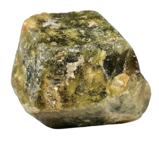 Zelený granát surový z Mali 297 g (6×5×5 cm) – tmavě zelený sběratelský krystal