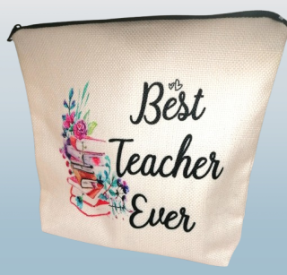 Taštička na zip - Originální dárek pro paní učitelku 21 × 18 × 5 cm