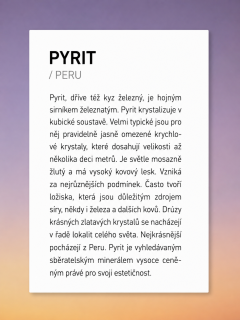 Kartička k PYRITU