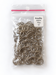 Spojovací kroužky 10g /cca 130ks/ 8 mm