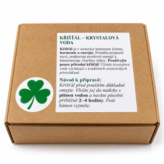 Dárkový set KŘIŠŤÁL MATNÝ na krystalovou vodu – 100 g