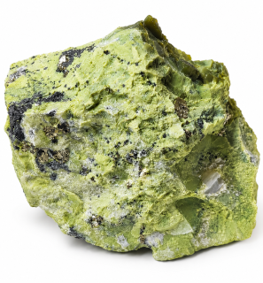 Serpentin s pyritem z Peru, krásný kus 1,2 kg