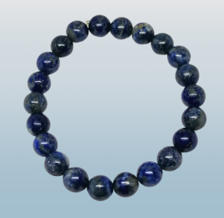 Náramek z lapisu lazuli 8 mm v AA kvalitě