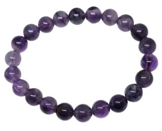 Ametystový náramek 8 mm – elegantní minerální šperk