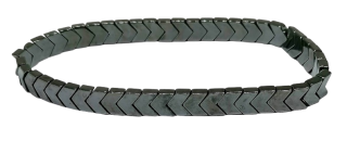 Hematitový náramek šipky skládané 6 mm