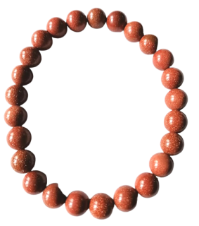 Avanturín zlatý náramek - 0,8 cm