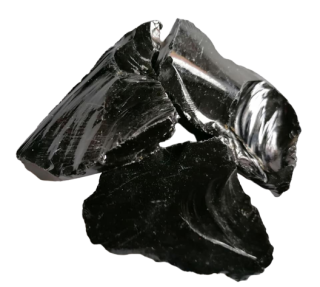 Přírodní černý obsidián – větší kus pro silnou energetickou ochranu