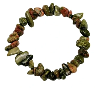 Unakitový sekaný náramek – přírodní minerál pro rovnováhu a harmonii