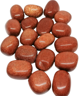 Avanturín zlatý (syntetický) – tromlovaný kámen 2–2,5 cm