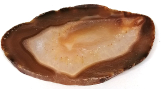 Achátový plátek hnědý 7,5 cm