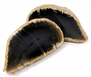 Achátová pecka, obě půlky, NATUR 