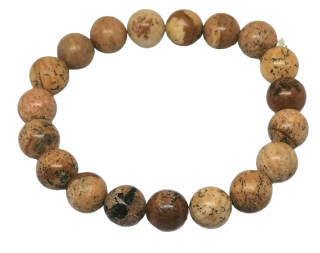 Jaspis obrázkový náramek 10 mm