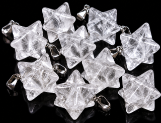 Křišťálová Merkaba – přívěsek 1,2 cm | Ochrana, harmonie a duchovní energie